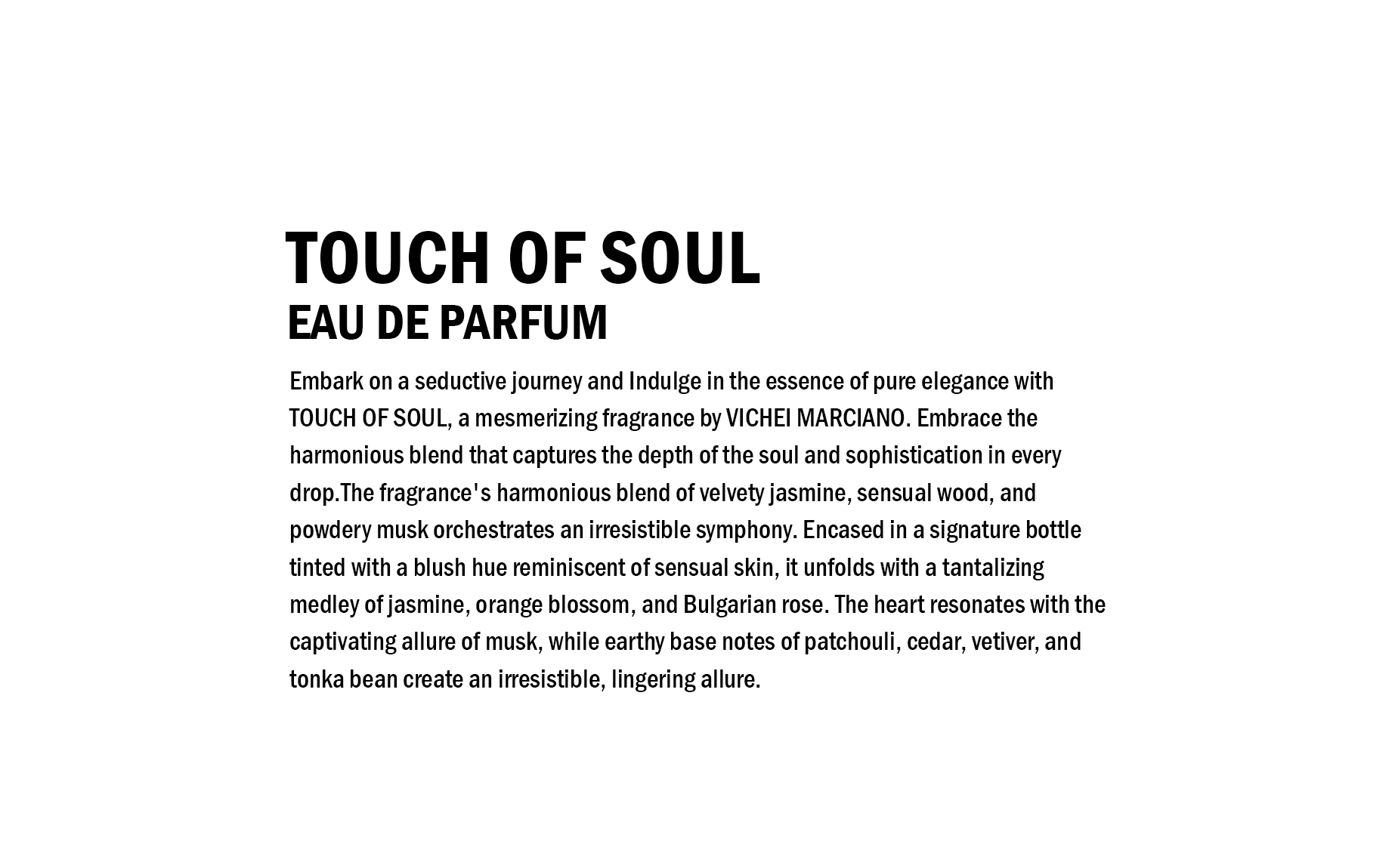 Touch of soul perfume